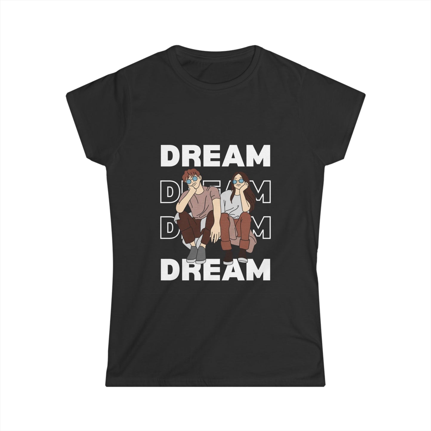 Dream Big Women's Softstyle Tee - Inspirational Shirt, Motivational Top, Dreamer Apparel, Gift for Her, Casual Fashion