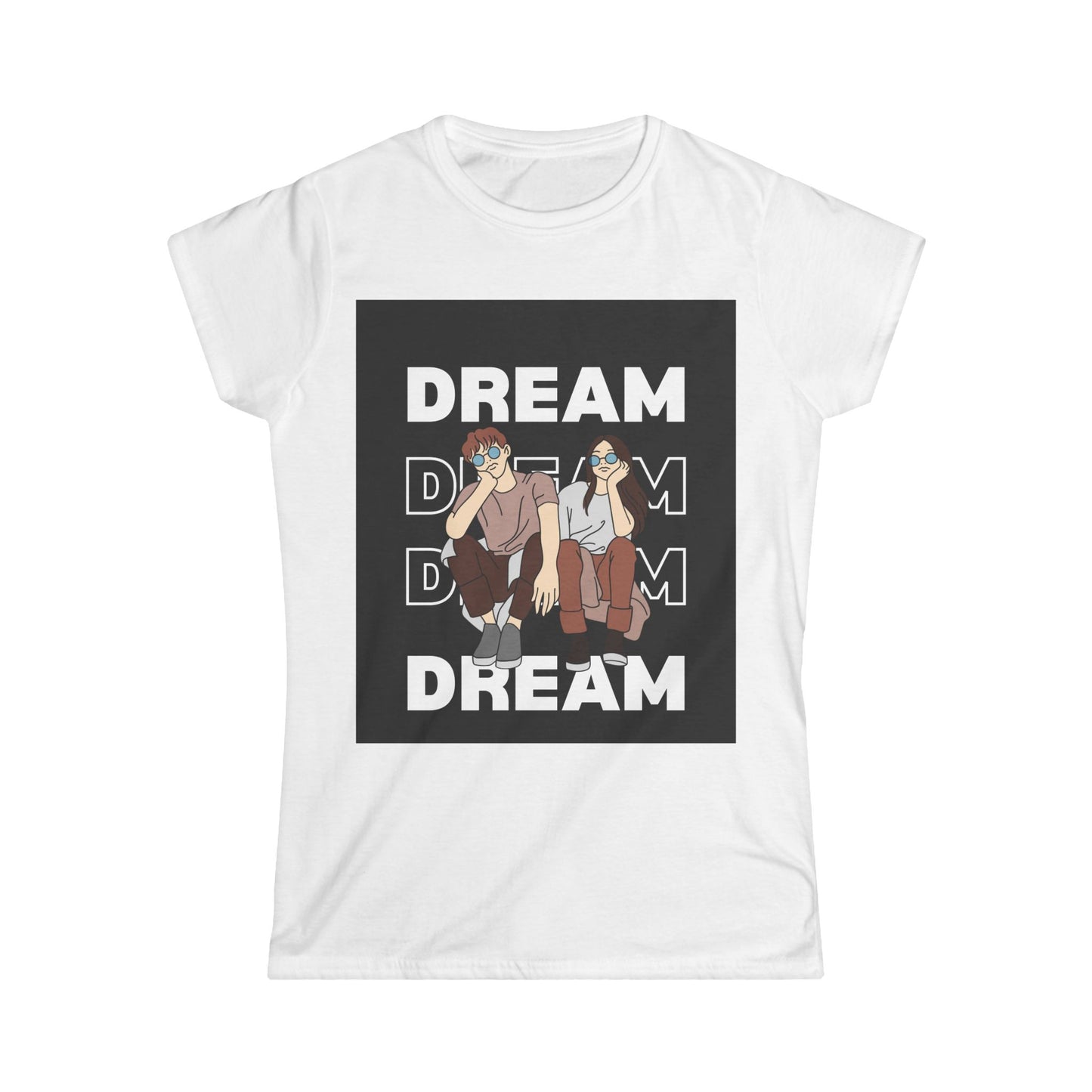 Dream Big Women's Softstyle Tee - Inspirational Shirt, Motivational Top, Dreamer Apparel, Gift for Her, Casual Fashion