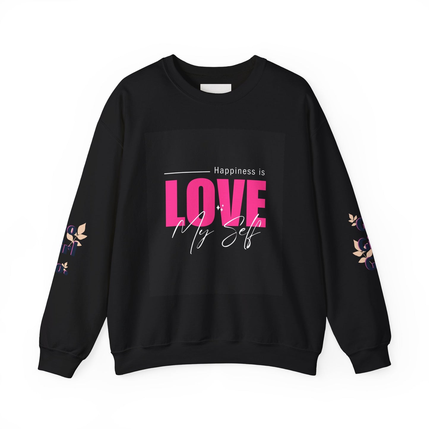 Empowerment Crewneck Sweatshirt - Happiness is Love, Girls, Self-Love, Gift for Her, Cozy Style