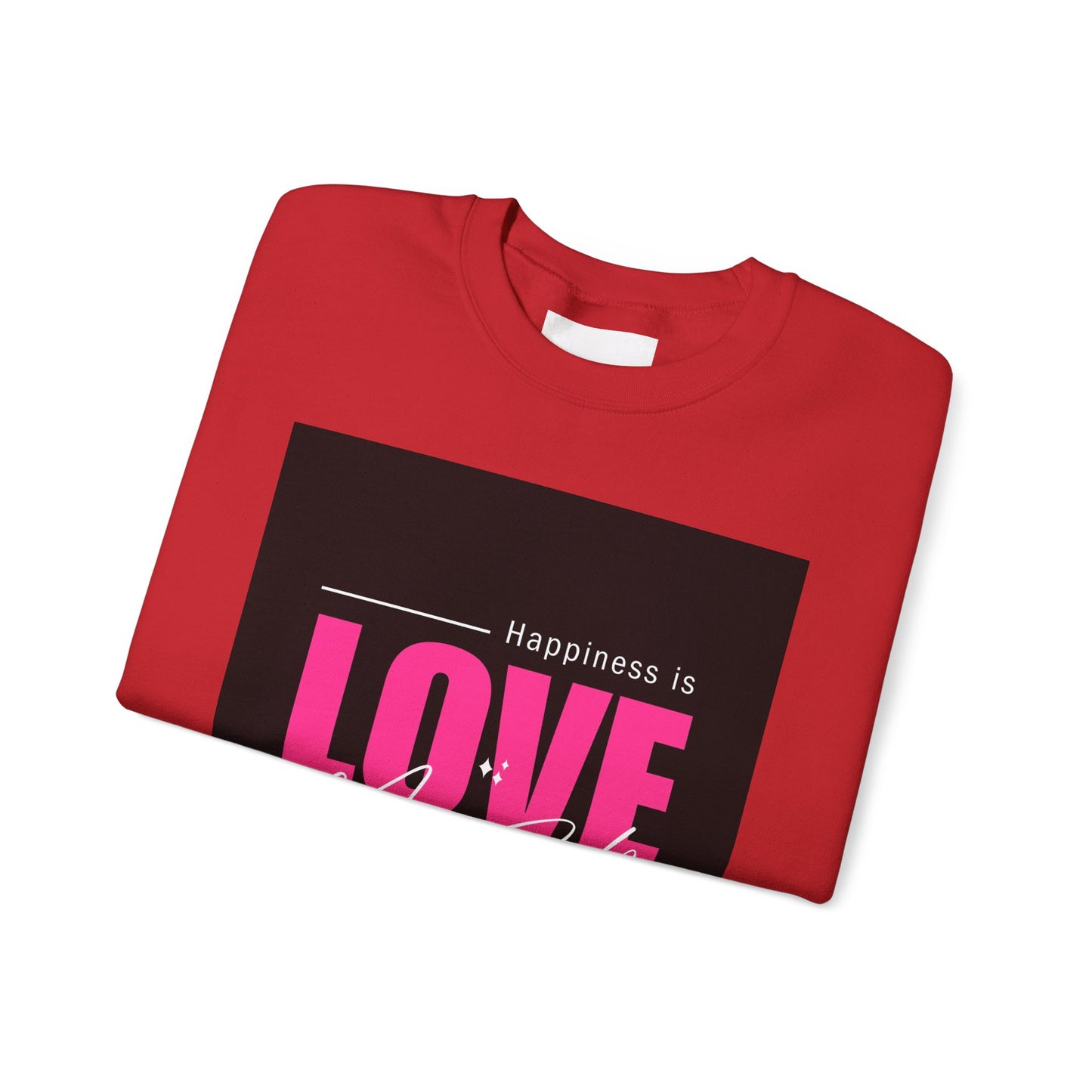 Empowerment Crewneck Sweatshirt - Happiness is Love, Girls, Self-Love, Gift for Her, Cozy Style