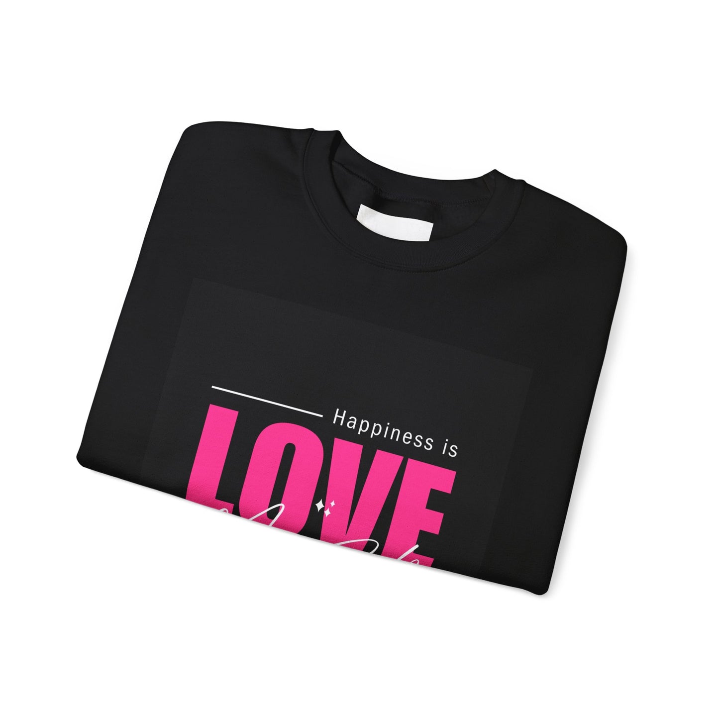Empowerment Crewneck Sweatshirt - Happiness is Love, Girls, Self-Love, Gift for Her, Cozy Style