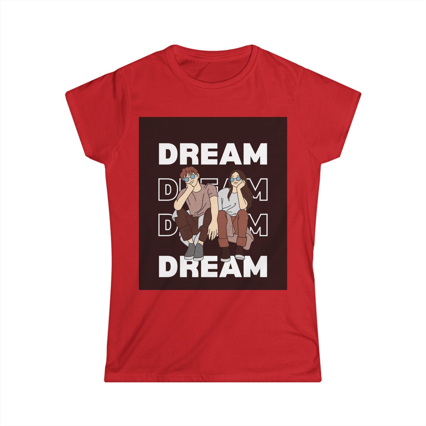 Dream Big Women's Softstyle Tee - Inspirational Shirt, Motivational Top, Dreamer Apparel, Gift for Her, Casual Fashion