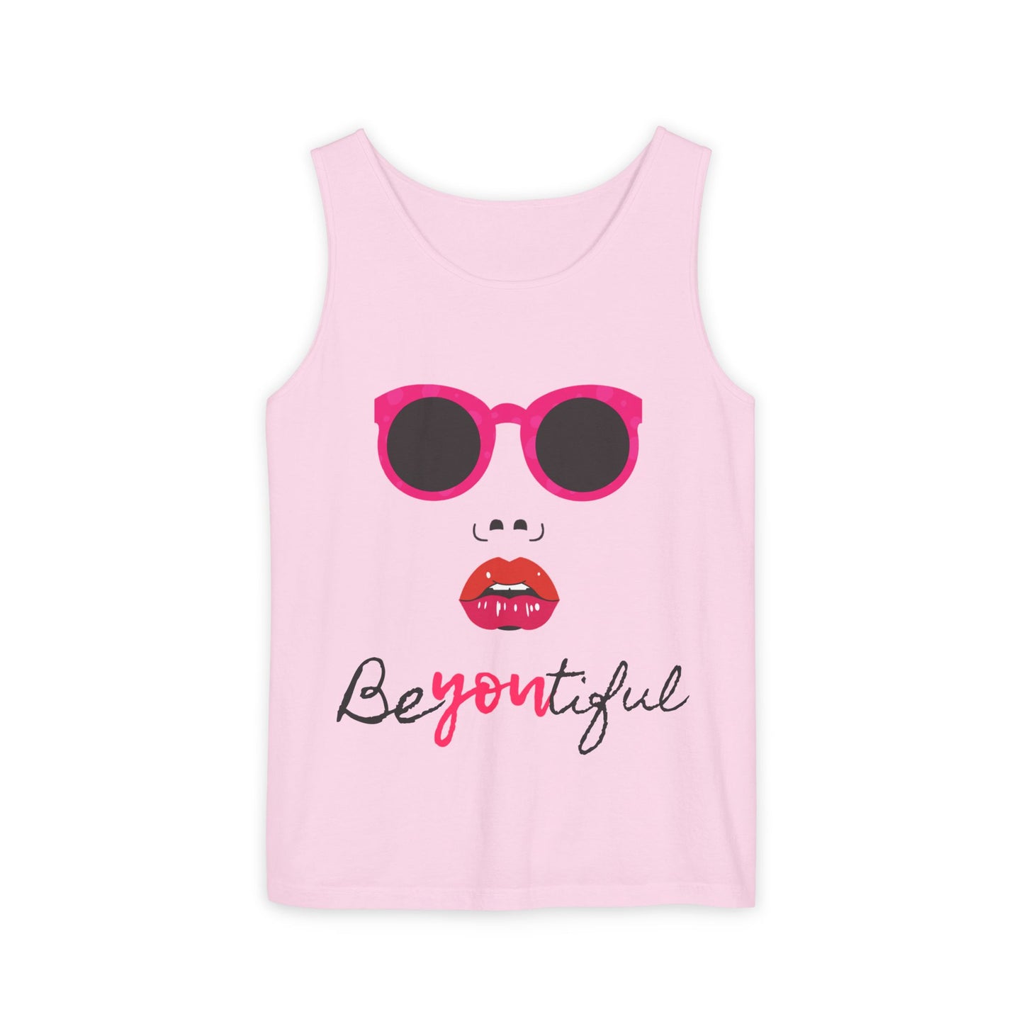 Stylish Be-Youtiful Tank Top, Fun Summer Tee, Trendy Graphic Shirt, Gift for Her, Casual Wear, Beach Vacation Outfit