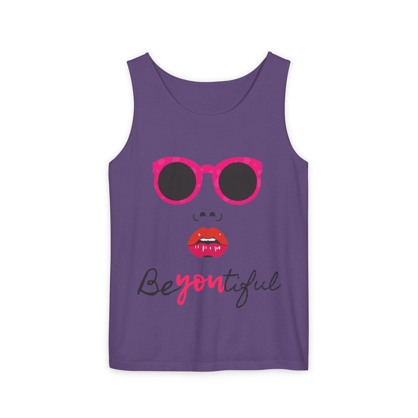 Stylish Be-Youtiful Tank Top, Fun Summer Tee, Trendy Graphic Shirt, Gift for Her, Casual Wear, Beach Vacation Outfit