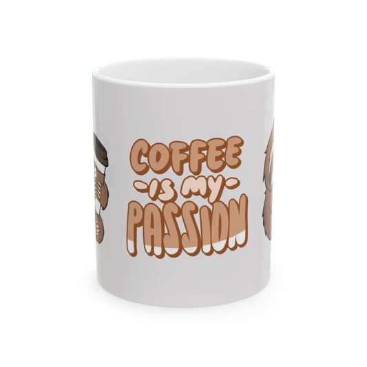Coffee Is My Passion Ceramic Mug - Cute Coffee Lover Gift, 11oz & 15oz, Cozy Kitchen Decor, Perfect for Birthdays, Anniversaries, and [...]