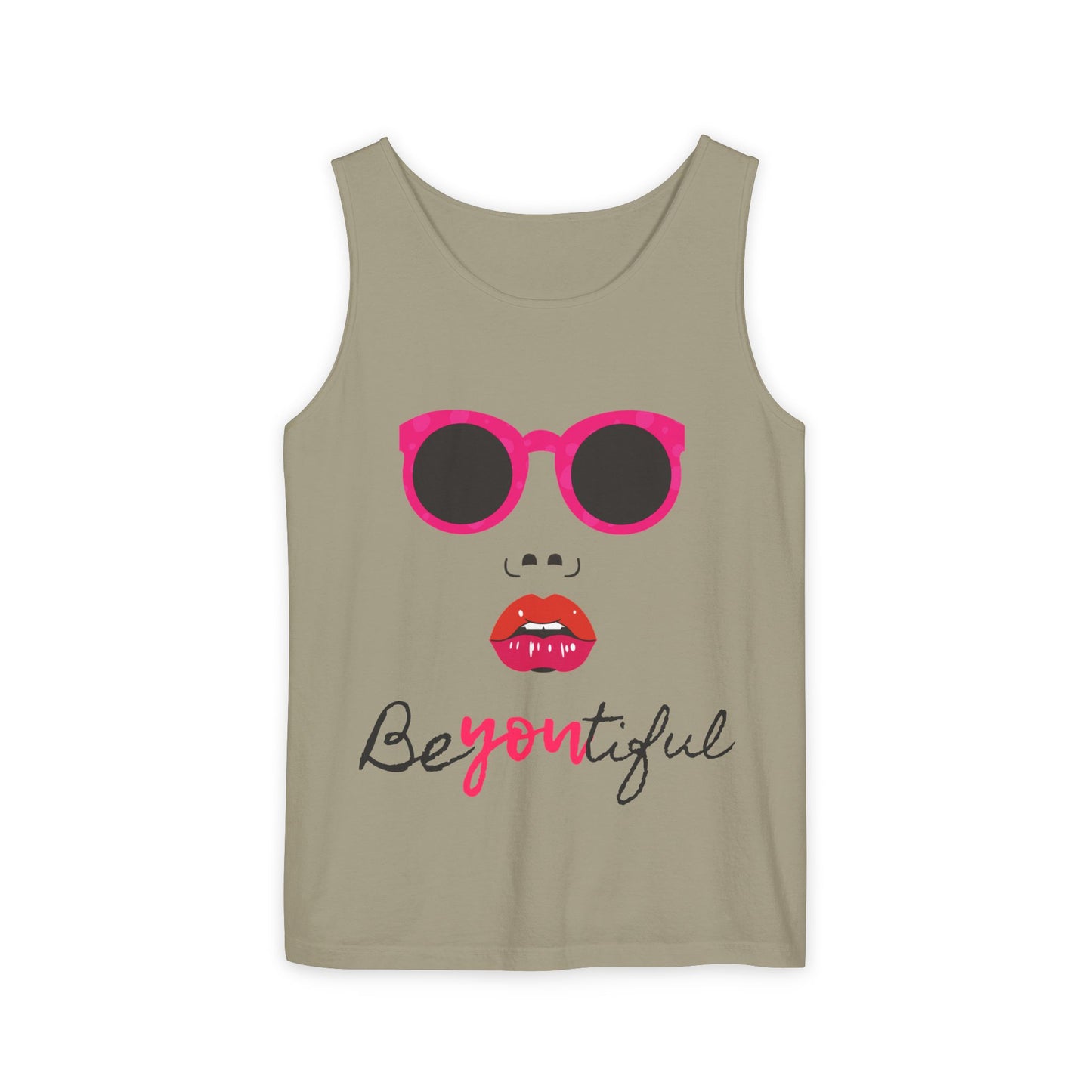 Stylish Be-Youtiful Tank Top, Fun Summer Tee, Trendy Graphic Shirt, Gift for Her, Casual Wear, Beach Vacation Outfit