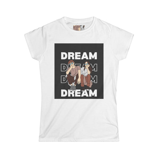 Dream Big Women's Softstyle Tee - Inspirational Shirt, Motivational Top, Dreamer Apparel, Gift for Her, Casual Fashion
