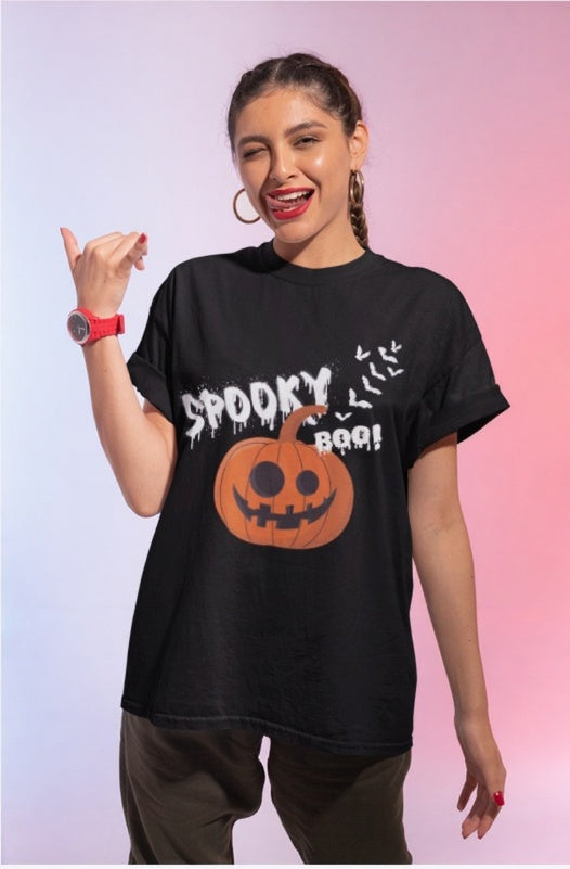 Haloween Spooky Unisex Basic T-Shirt