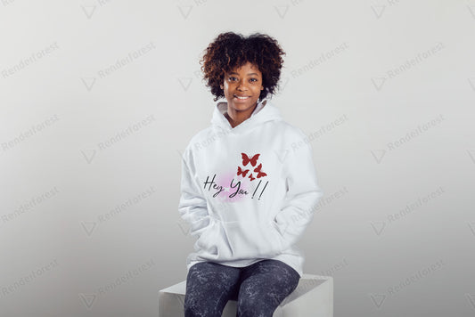 Women Hey you  Hoodie